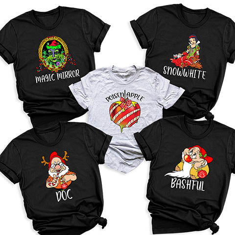 Seven Dwarfs and Snow White Themed T-shirts