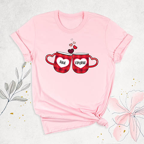 Couple Valentine Glass Shirts |Please provide the text to add below in the box.