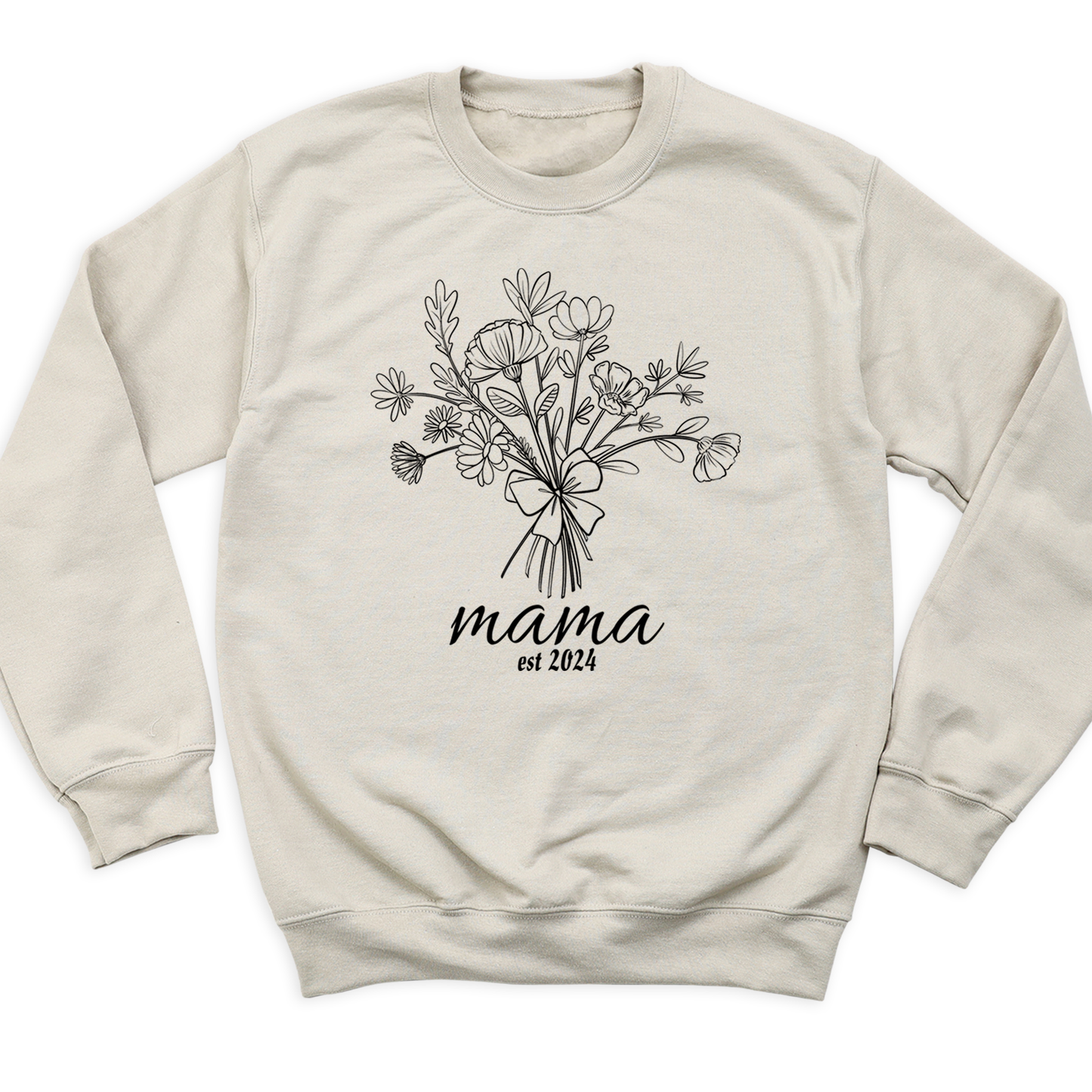 Personalize Floral Mama Shirt