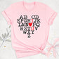 Alphabet I Love You Tee