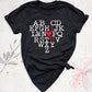 Alphabet I Love You Tee