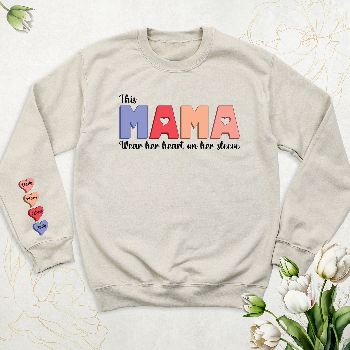 Personalized Mama Shirt| Please Specify CUSTOM TEXT