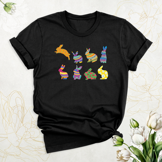 t shirt with rabbits on