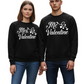 Mr & Mrs Valentine Matching Sweatshirts – Couples Valentine Gift