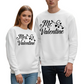 Mr & Mrs Valentine Matching Sweatshirts – Couples Valentine Gift
