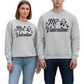 Mr & Mrs Valentine Matching Sweatshirts – Couples Valentine Gift