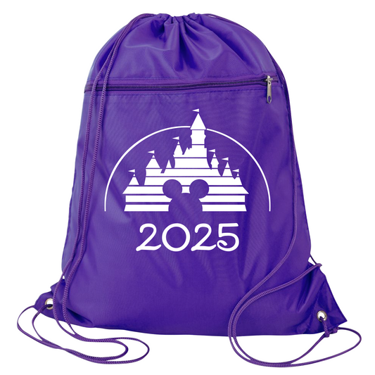 2025 Disney Trip Drawstring Bag – Disneyland & Disney World Backpack