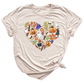 Halloween Elements Heart Shirt – Spooky Season Tee | Women’s Ghost & Pumpkin Shirt