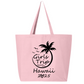 Custom Girls Trip 2025 Zippered Tote Bag – Hawaii Vacation Bag, Beach Party Bag, Girls Weekend Travel Tote
