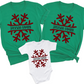 Custom Christmas Snowflake Shirts | Matching Family Holiday Tees