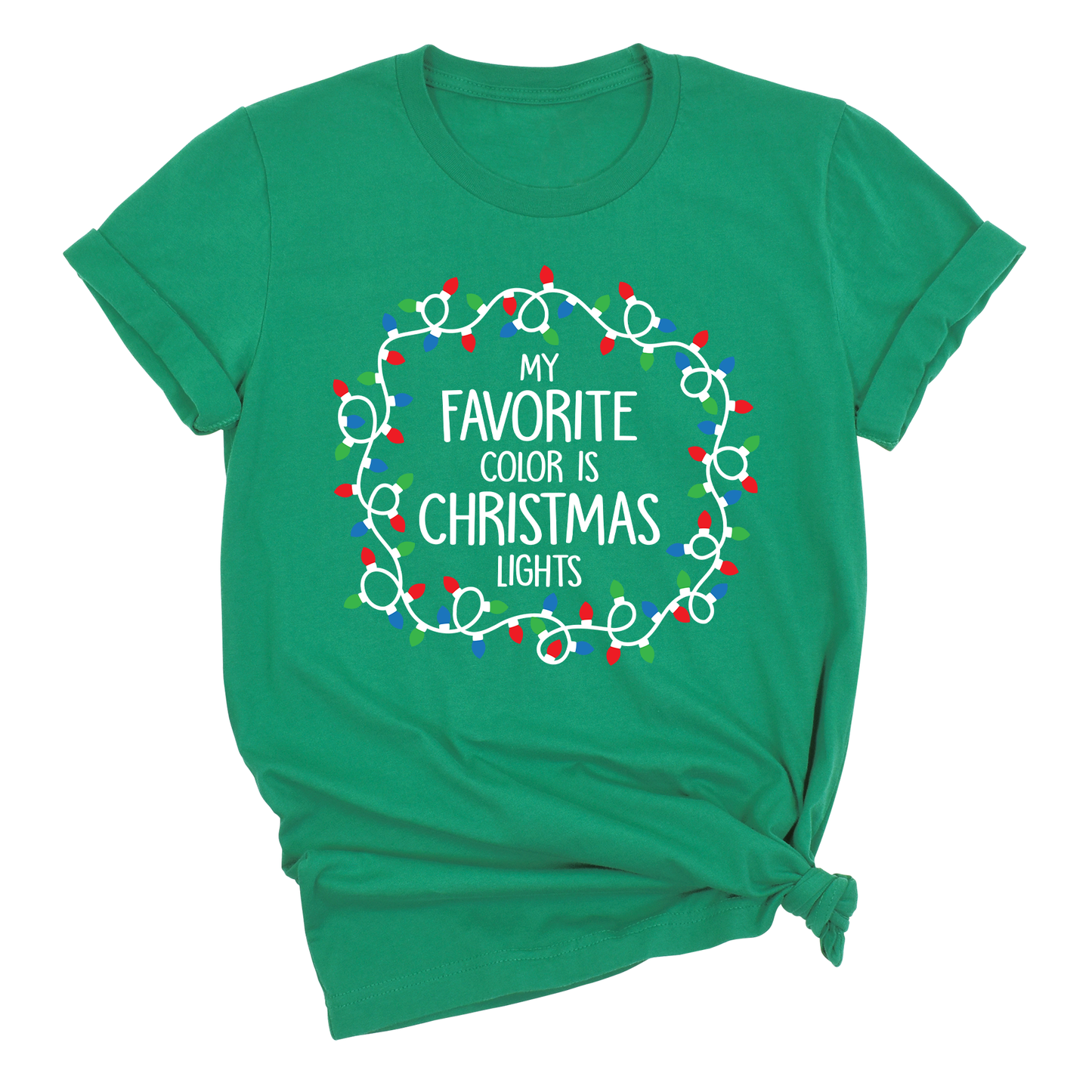 Christmas Lights Shirt – My Favorite Color is Christmas Lights Tee