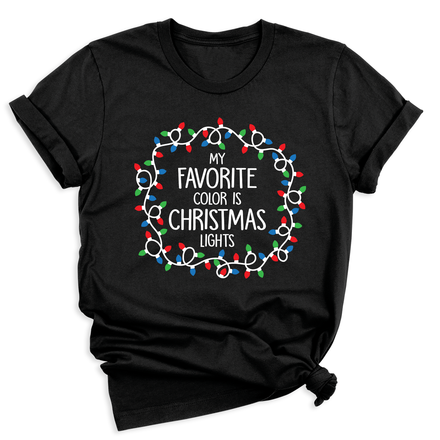 Christmas Lights Shirt – My Favorite Color is Christmas Lights Tee