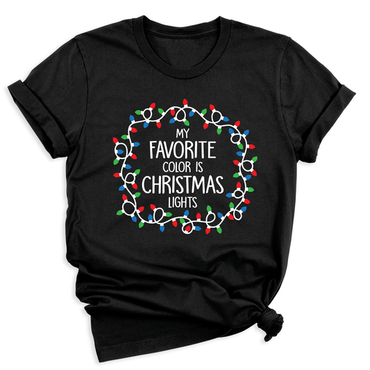 Christmas Lights Shirt – My Favorite Color is Christmas Lights Tee