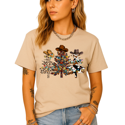 Christmas Cowboy Shirt – Western Santa Holiday Party Tee