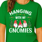 Hanging With My Gnomies Christmas Shirt – Cute Gnome Holiday Tee, Family Matching Xmas T-Shirt, Santa Gnome Party Shirt