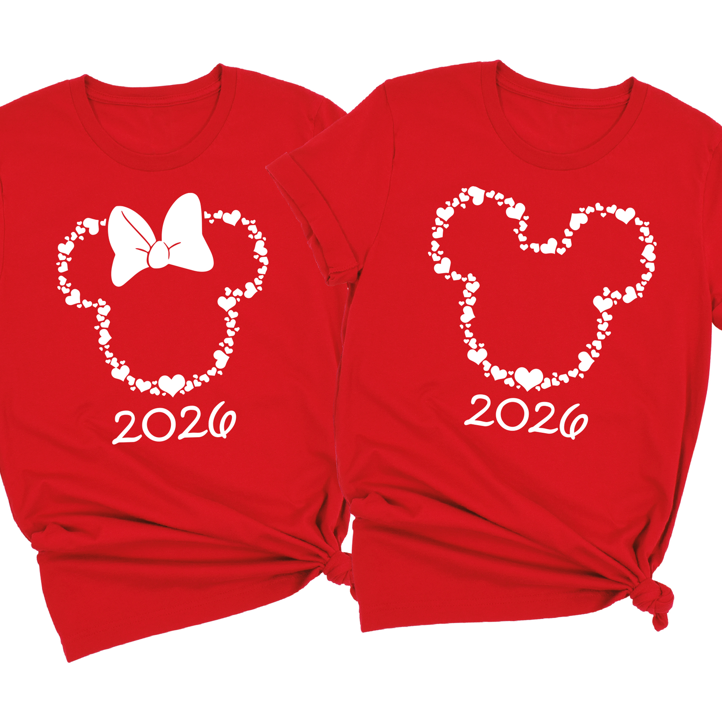 Custom Mickey Minnie Valentine Shirt – Disney Couple Matching Tee
