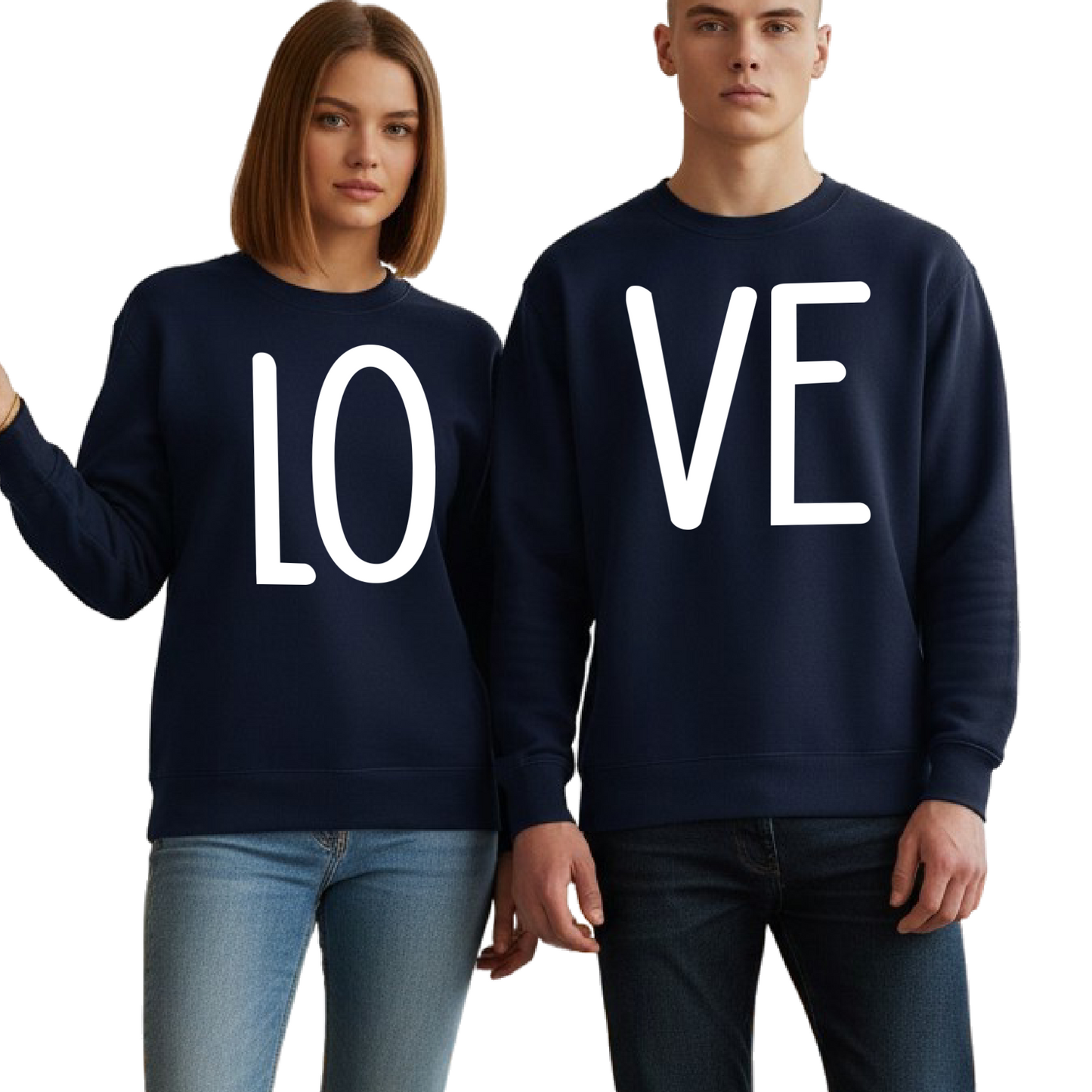 Matching Love Sweatshirts for Couples – Valentine’s Day Gift