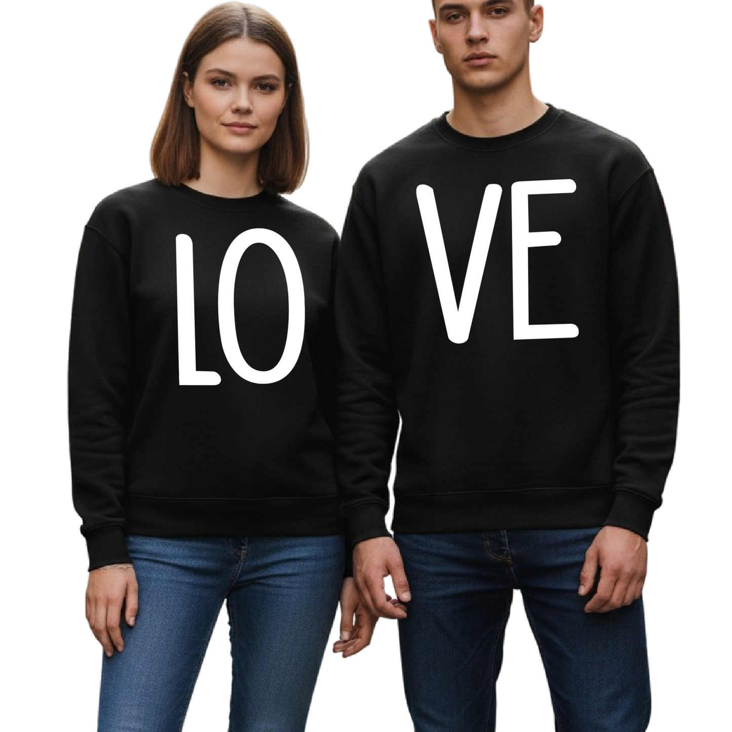 Matching Love Sweatshirts for Couples – Valentine’s Day Gift