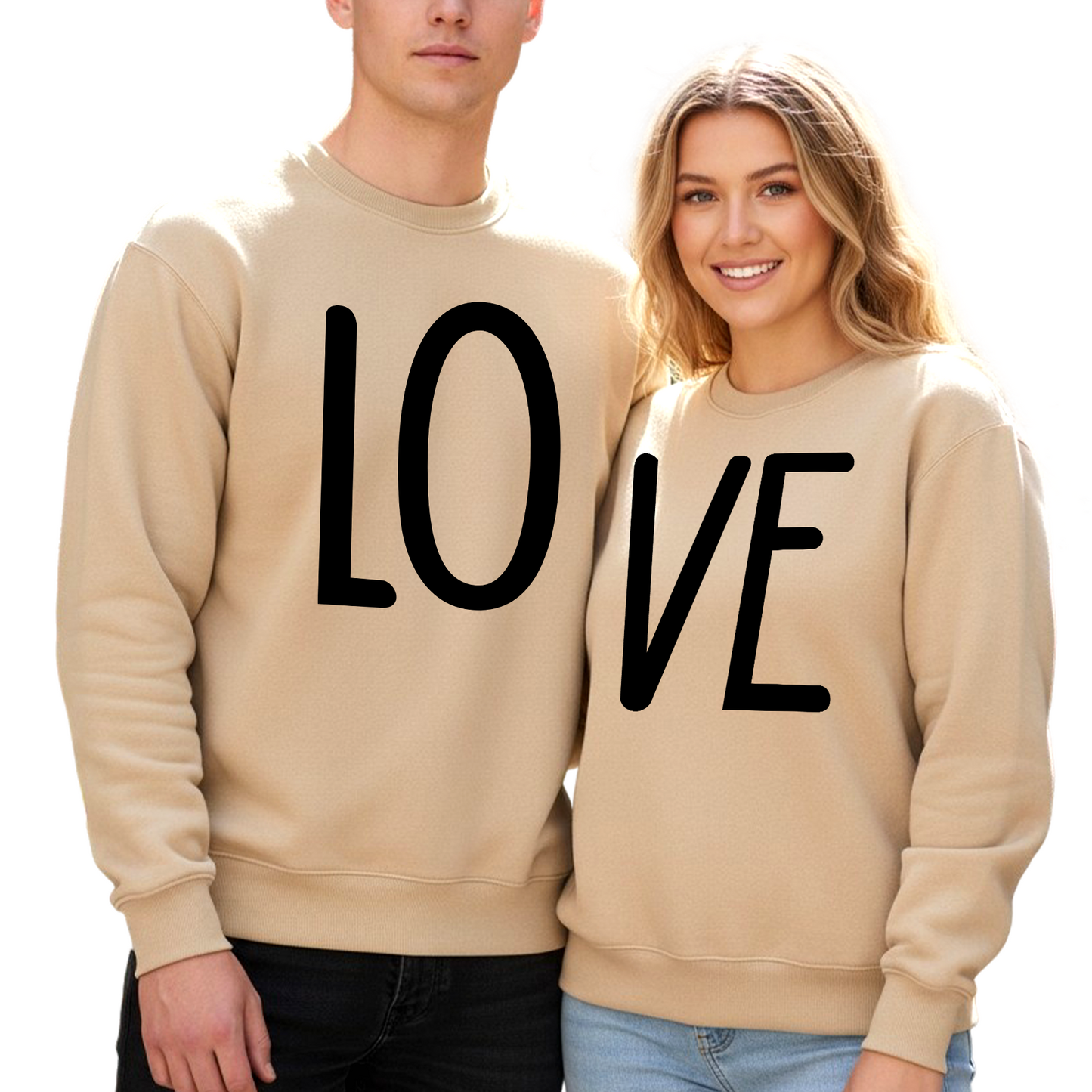 Matching Love Sweatshirts for Couples – Valentine’s Day Gift