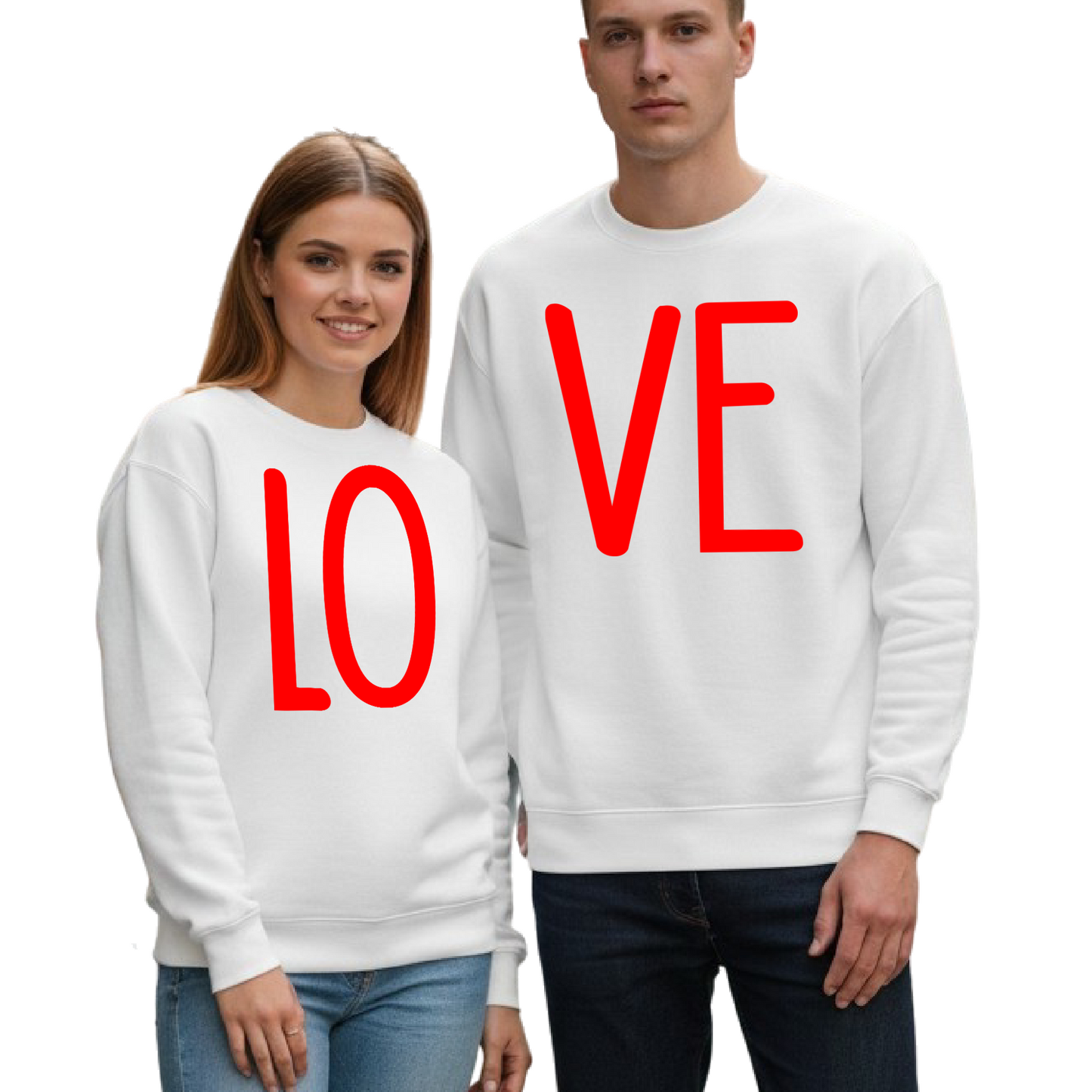 Matching Love Sweatshirts for Couples – Valentine’s Day Gift