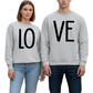 Matching Love Sweatshirts for Couples – Valentine’s Day Gift