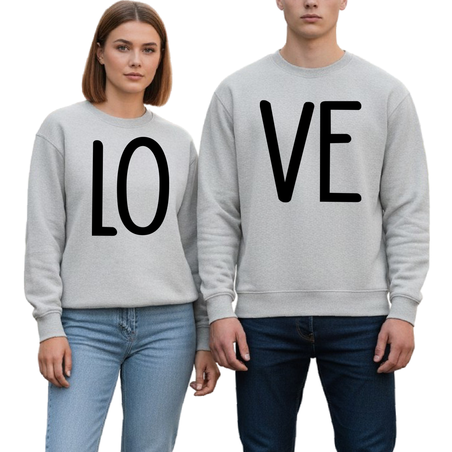 Matching Love Sweatshirts for Couples – Valentine’s Day Gift