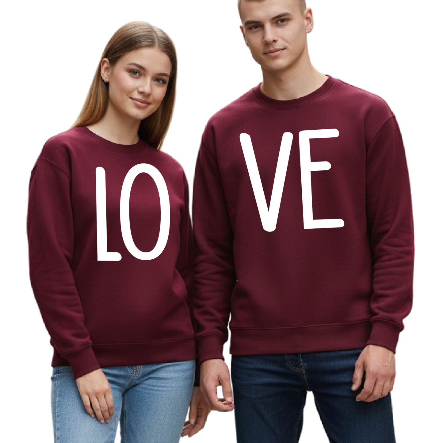 Matching Love Sweatshirts for Couples – Valentine’s Day Gift
