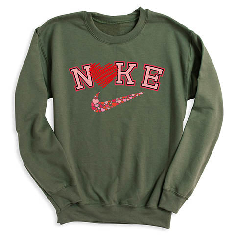 Nike-themed Valentine Shirt