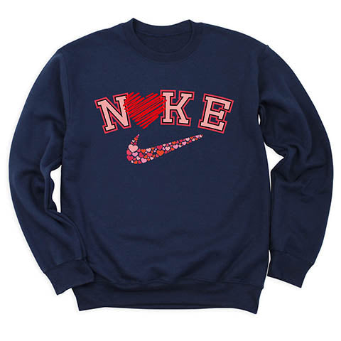 Nike-themed Valentine Shirt