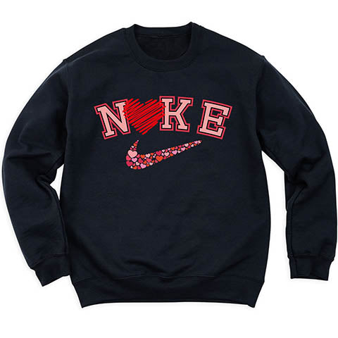 Nike-themed Valentine Shirt