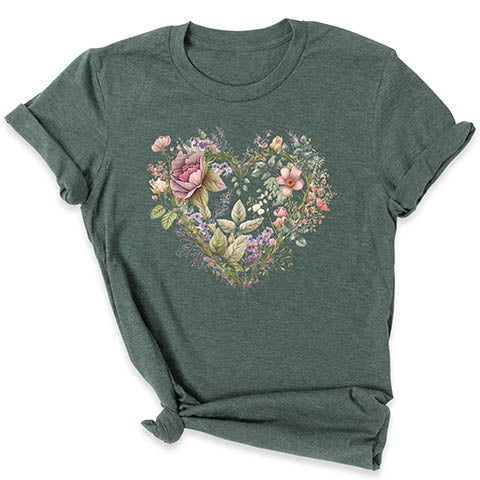 Floral Heart T-Shirt  T-Shirt ürününün kopyası