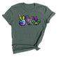 Peace Love Mardi Grass T-Shirt