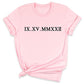 Roman Numeral T-Shirt