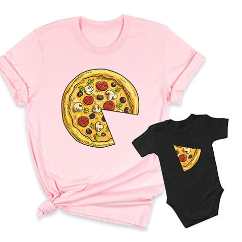 Pizza Shirt Daddy and Baby Shirt
