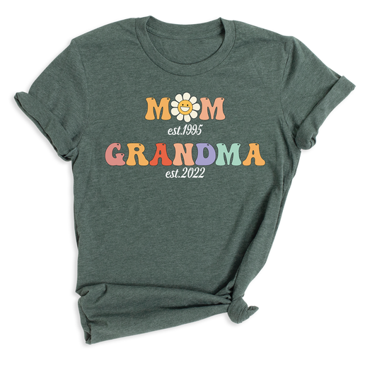 Daisy Mom Grandma Est Since T-Shirt