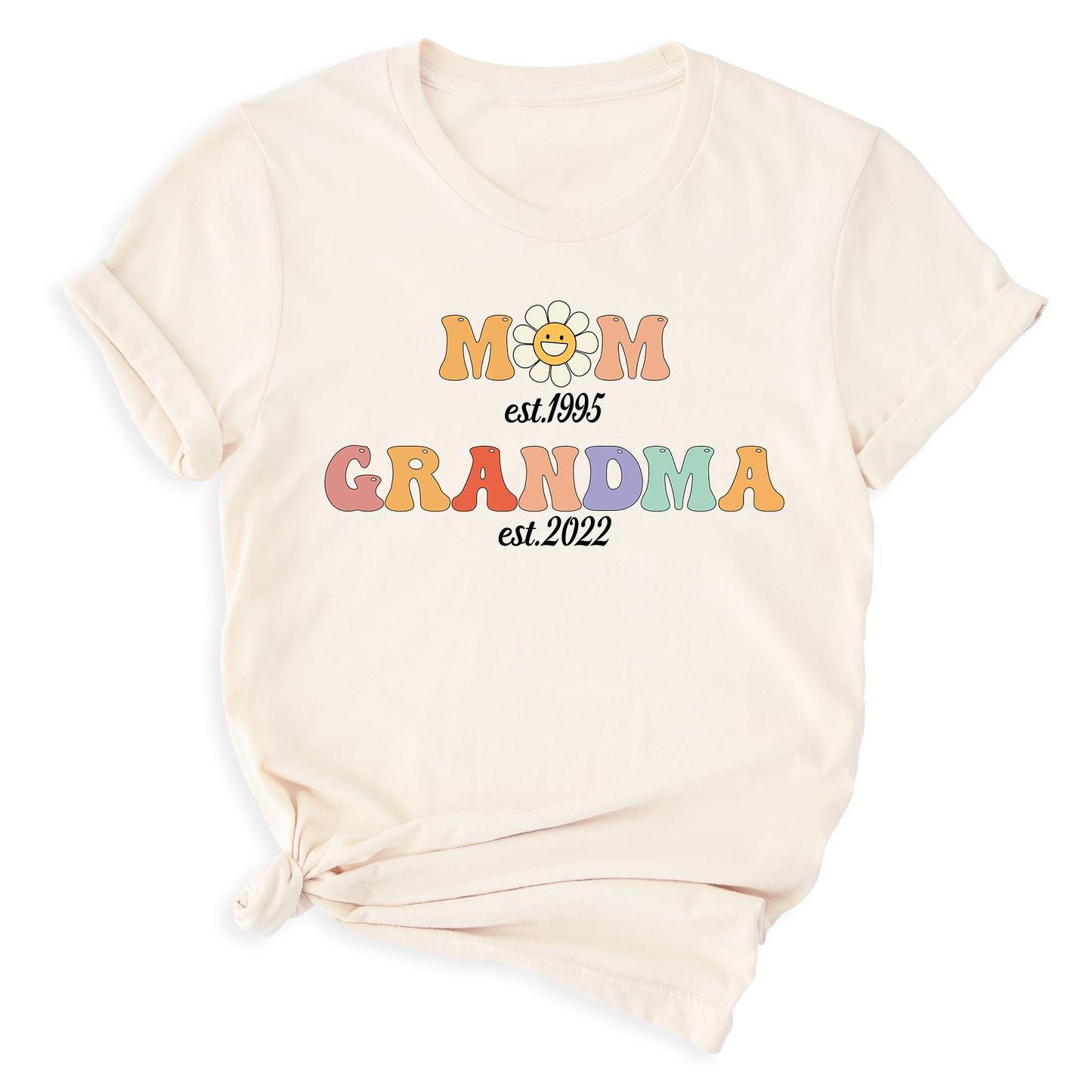 Daisy Mom Grandma Est Since T-Shirt