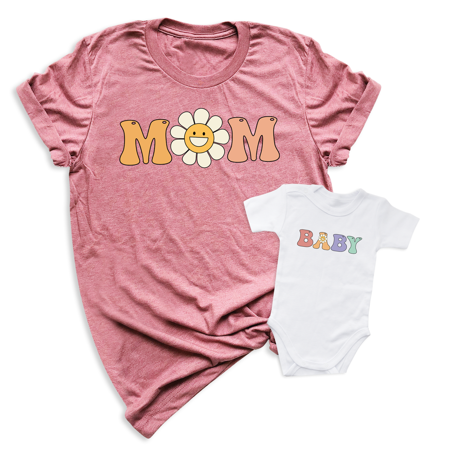 Daisy Mom Baby Matching T-Shirt