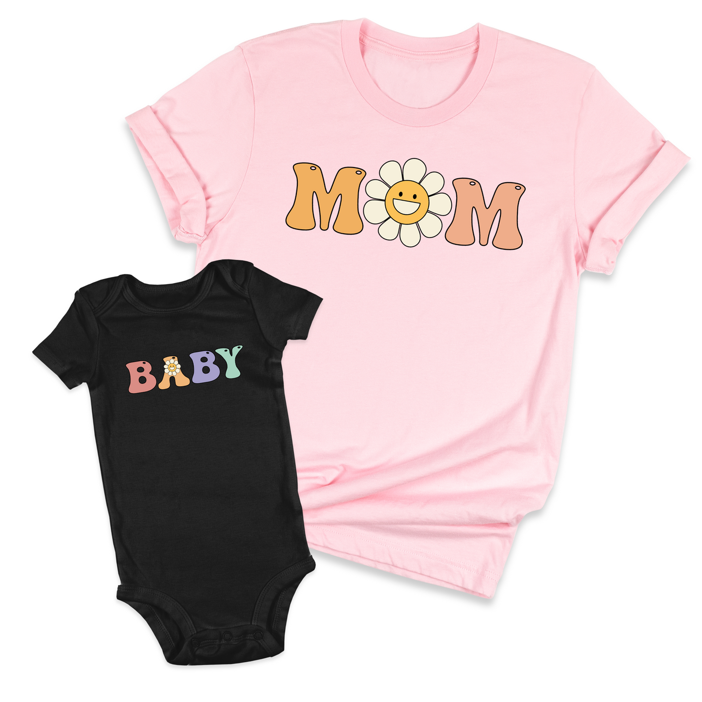 Daisy Mom Baby Matching T-Shirt