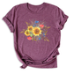 Botanical Sunflower Shirt – Summer & Fall Flower Tee