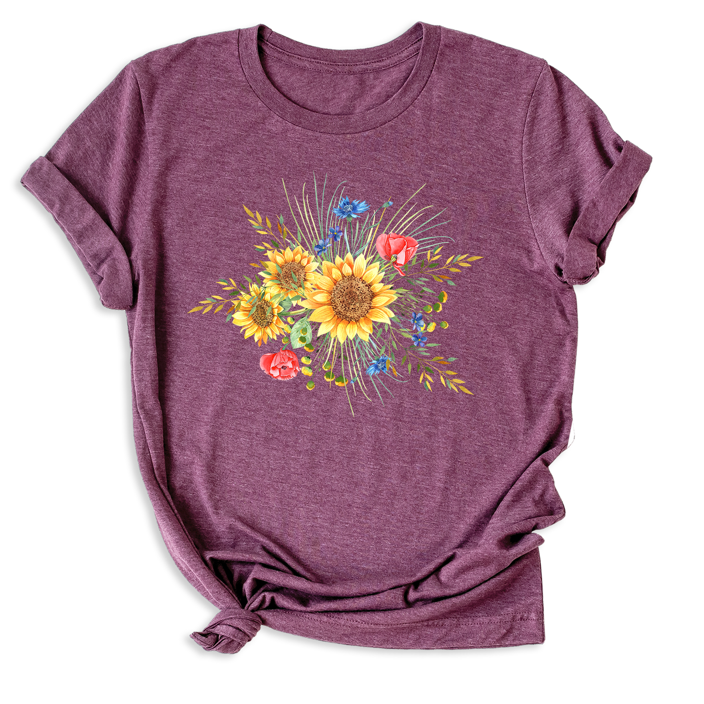 Botanical Sunflower Shirt – Summer & Fall Flower Tee