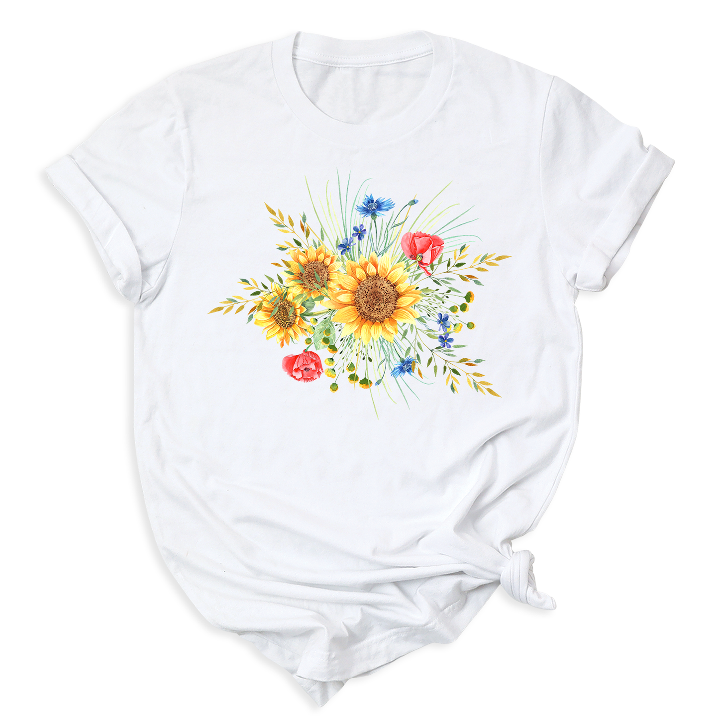 Botanical Sunflower Shirt – Summer & Fall Flower Tee