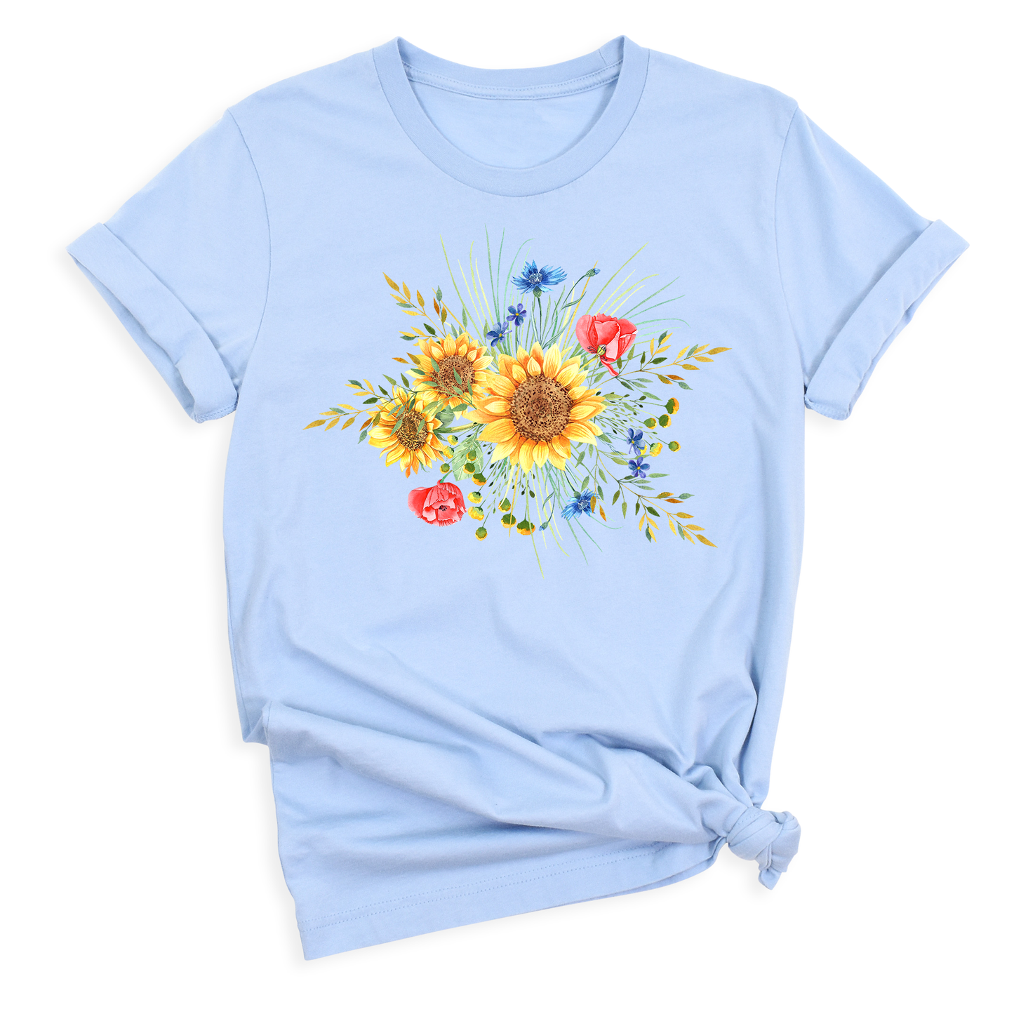 Botanical Sunflower Shirt – Summer & Fall Flower Tee