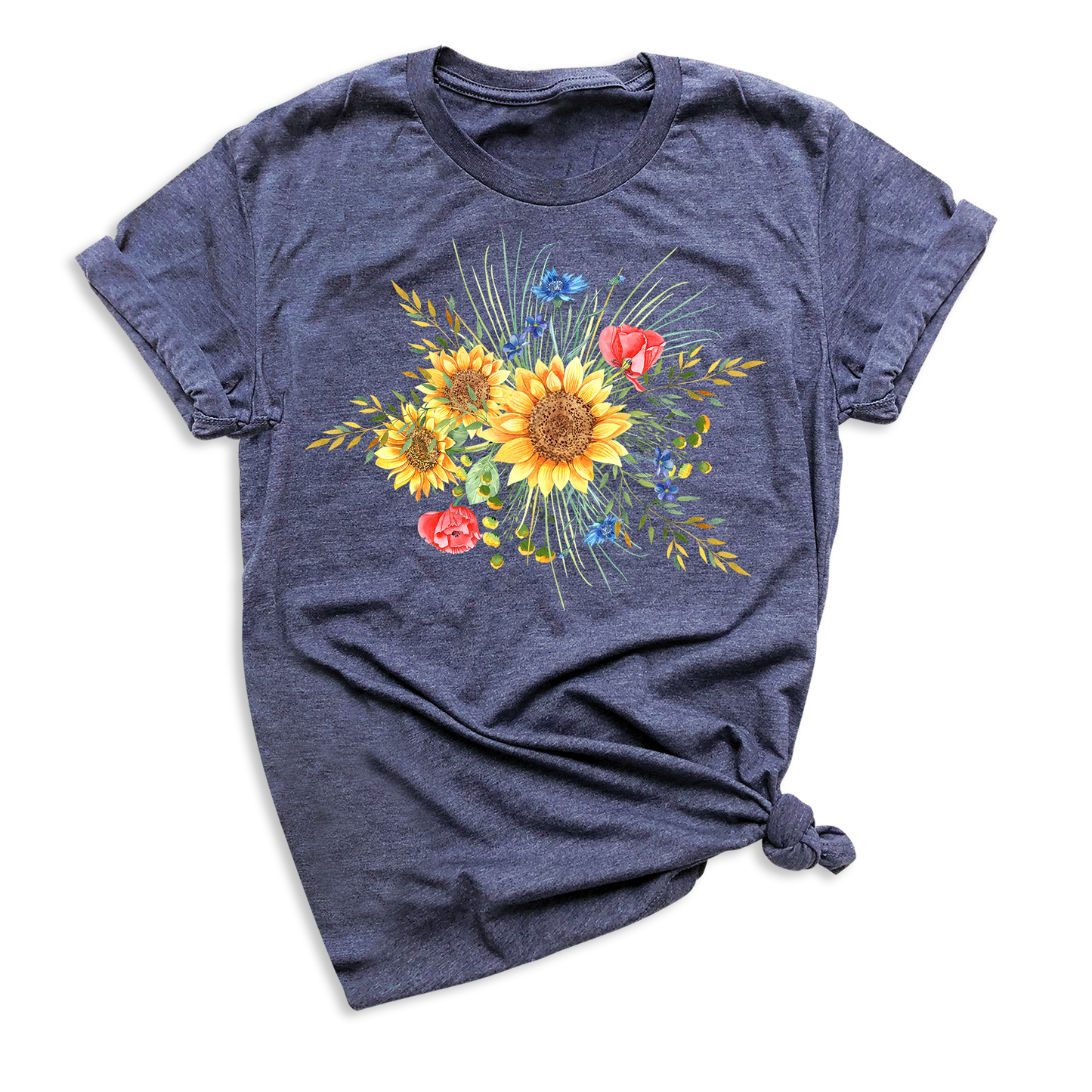 Botanical Sunflower Shirt – Summer & Fall Flower Tee