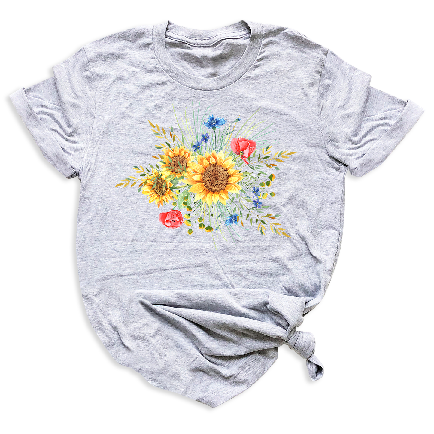 Botanical Sunflower Shirt – Summer & Fall Flower Tee