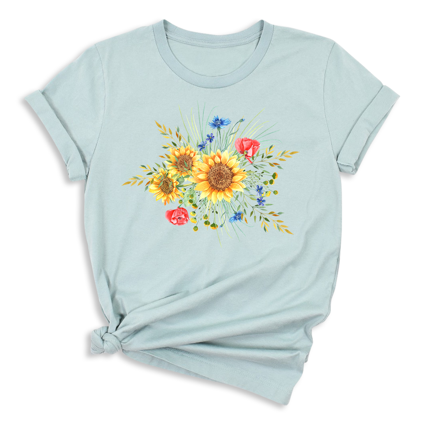 Botanical Sunflower Shirt – Summer & Fall Flower Tee