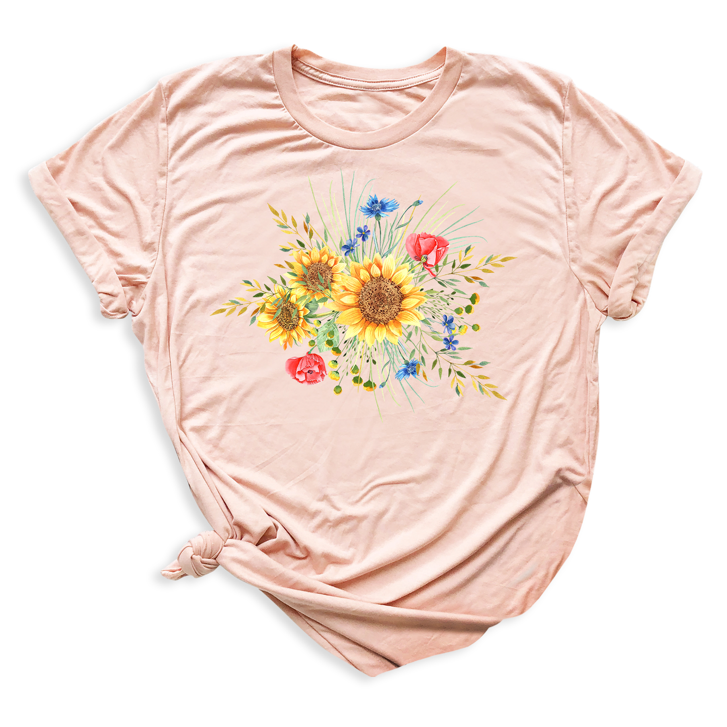 Botanical Sunflower Shirt – Summer & Fall Flower Tee