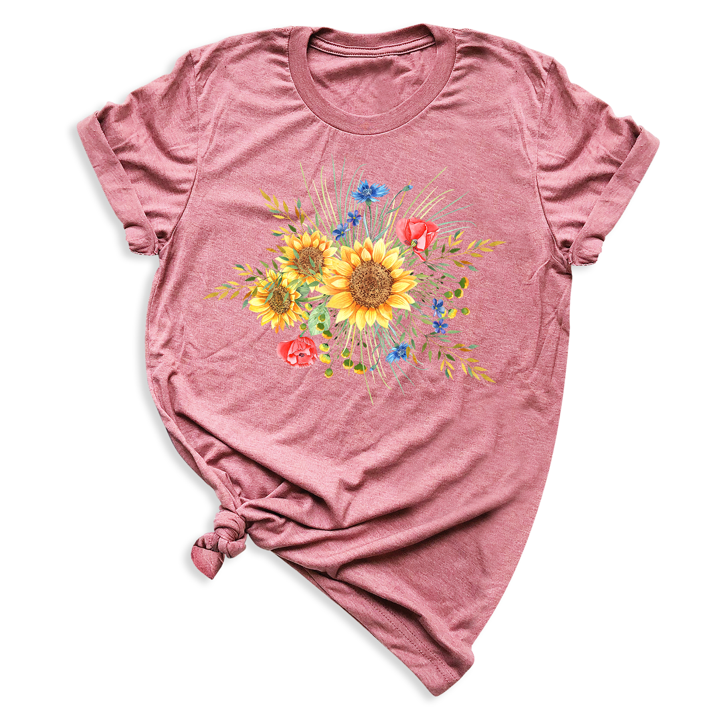 Botanical Sunflower Shirt – Summer & Fall Flower Tee
