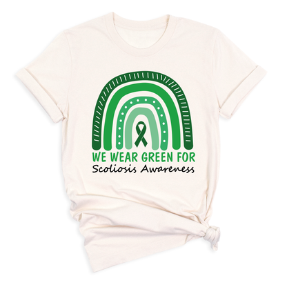We Wear Green for Scoliosis Awareness Shirt