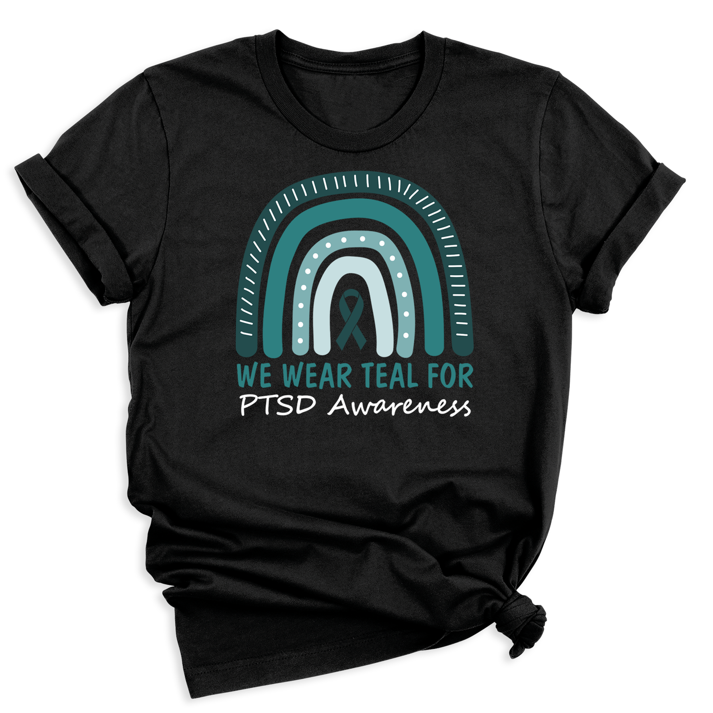 We Wear Teal for PTSD Awareness Shirt