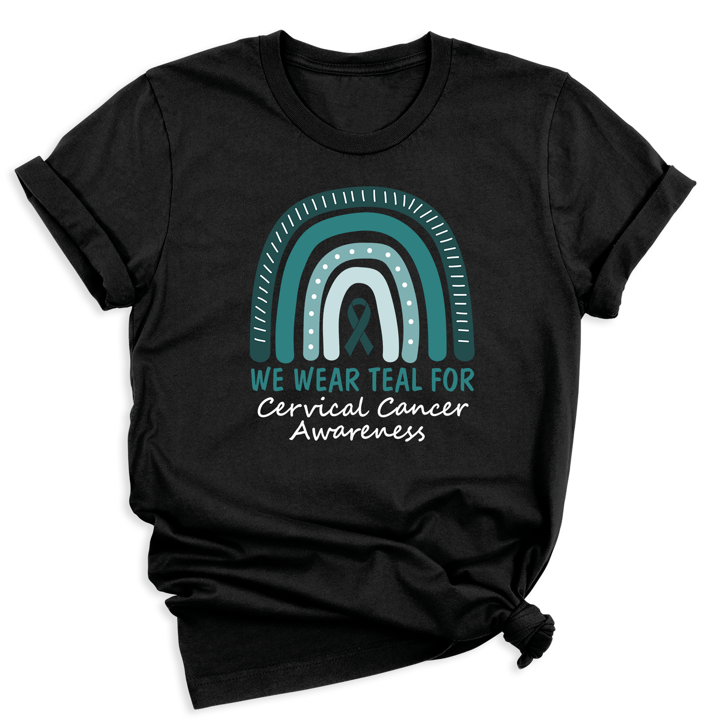We Wear Teal for Cervical Cancer Awareness Shirt